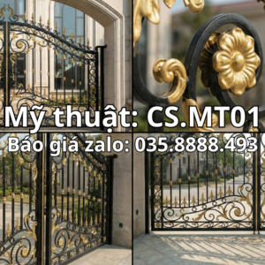 Phân khúc Cổng: Biệt thự, Villa, Nhà mái Thái. Sắt Mỹ Thuật Tân Cổ Điển Đẹp Nhất Gia Lai - Cơ Khí Hiếu Vinh